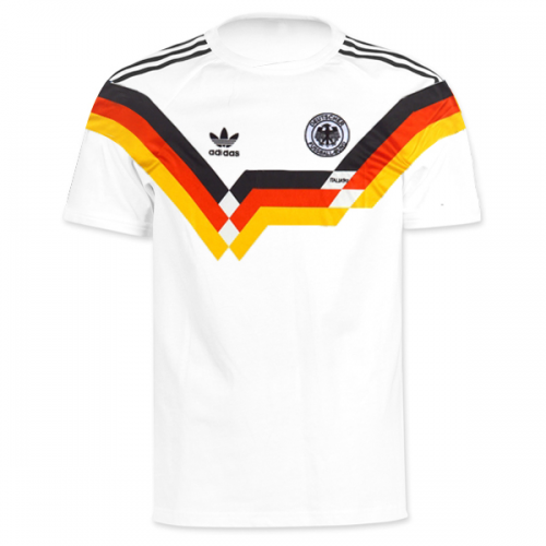 West Germany Home Soccer Jersey Shirt 