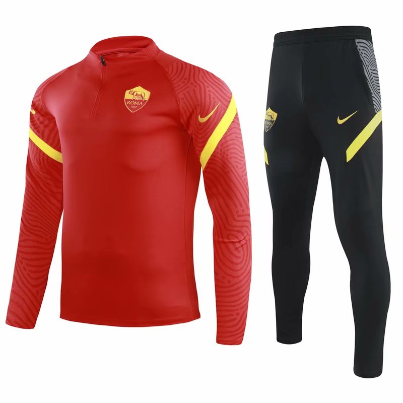 galerij Bedankt Rook 2020-2021 AS Roma Training Suit Red - Team Soccer Jerseys