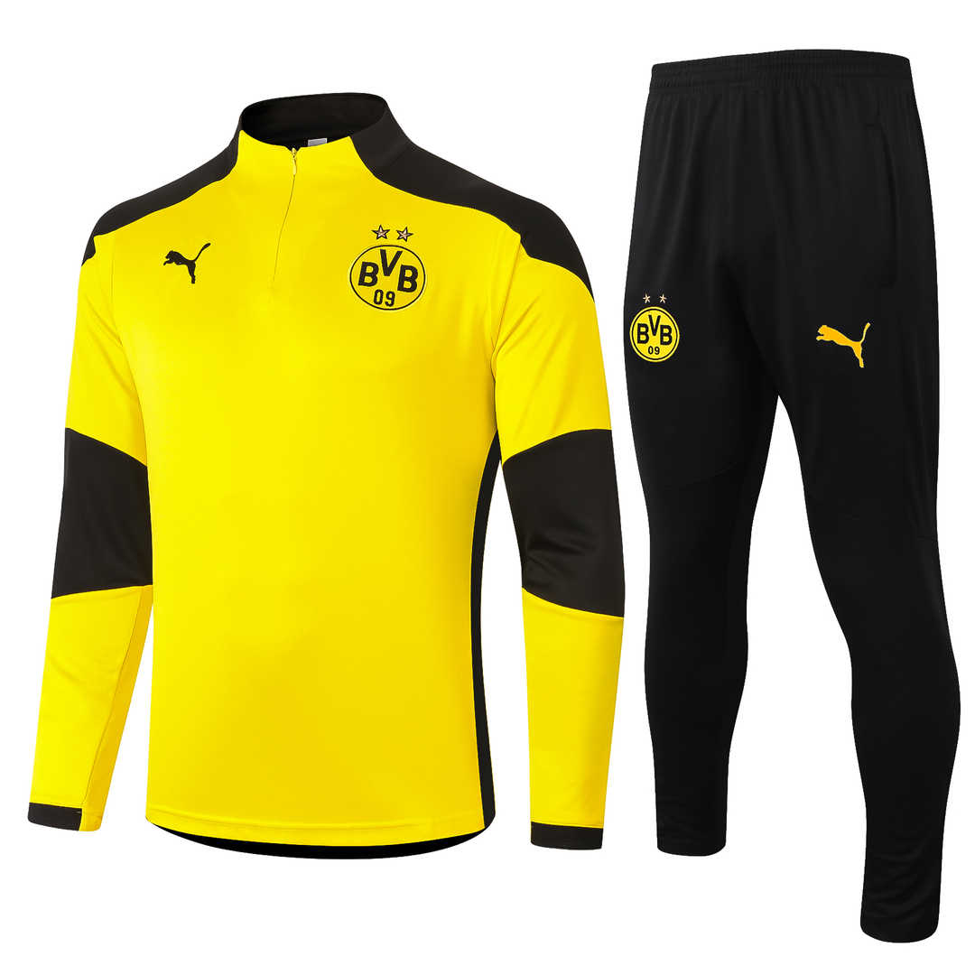 2020-2021 Borussia Dortmund Tracksuit Yellow - Team Soccer Jerseys