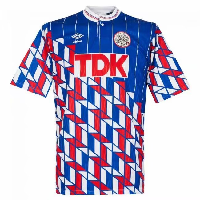 Retro 1990 1991 Ajax Away Soccer Jersey Team Soccer Jerseys