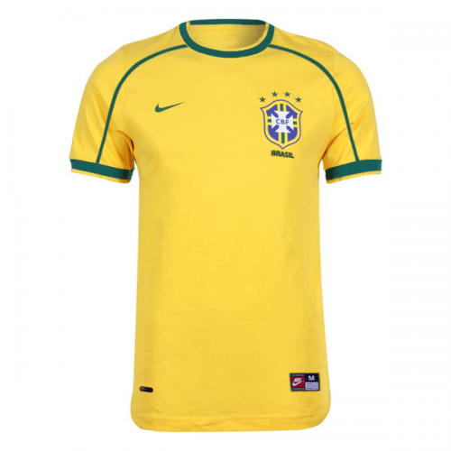 Retro 1998 Brazil Home Soccer Jersey - Team Soccer Jerseys