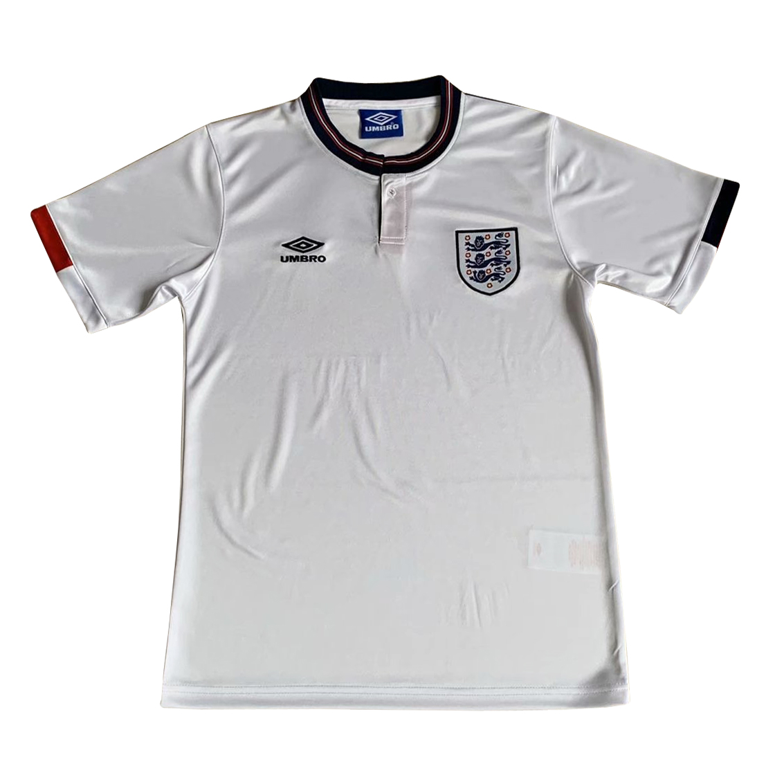 Retro 1989 England Home Soccer Jersey - Team Soccer Jerseys