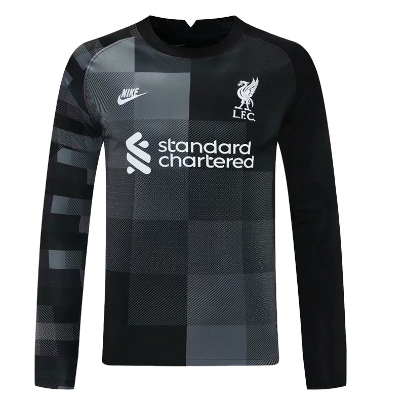 2021-2022 Liverpool GoalKeeper Black Long Sleeve Soccer Jersey - Team ...