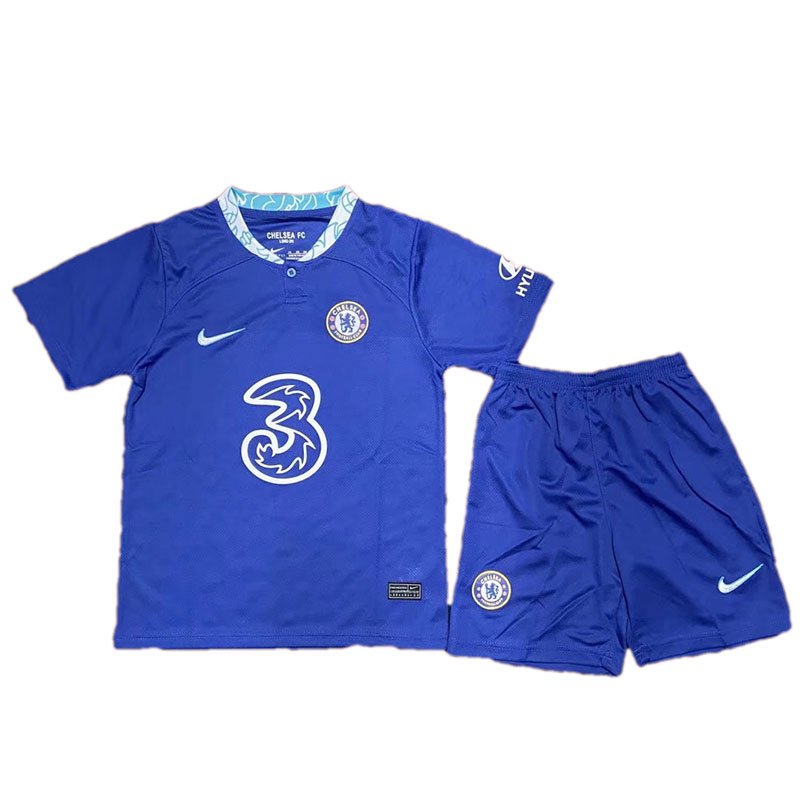 Kids 2022-2023 Chelsea Home Soccer Kit - Team Soccer Jerseys