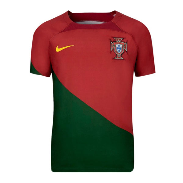 Kids 2022 Portugal Home Soccer Kit Team Soccer Jerseys