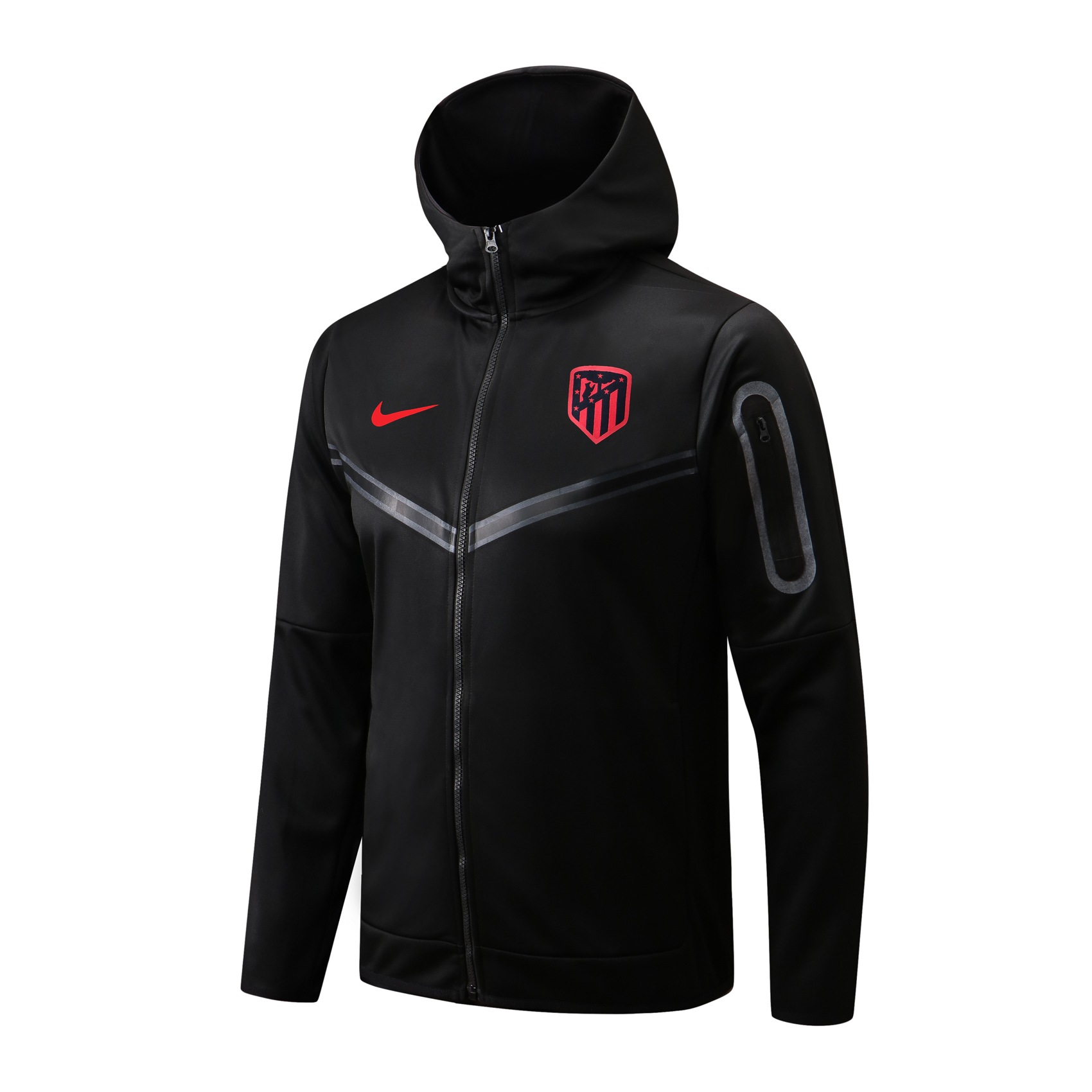 2022-2023 Atletico Madrid Hoodie Jacket + Pants Training Suit Black ...