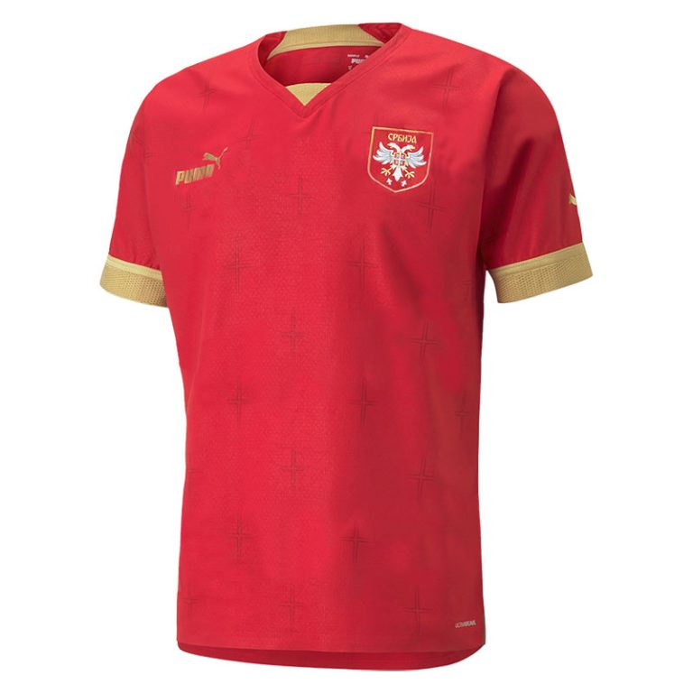 2022 Serbia Home Soccer Jersey Team Soccer Jerseys