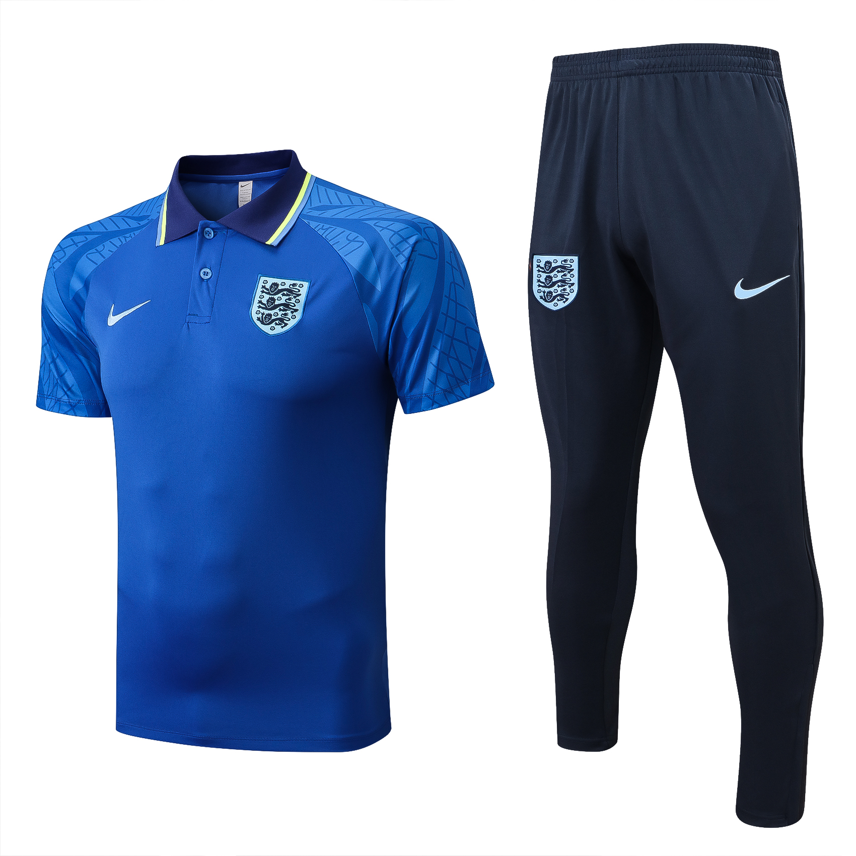 20222023 England Blue Polo Team Soccer Jerseys