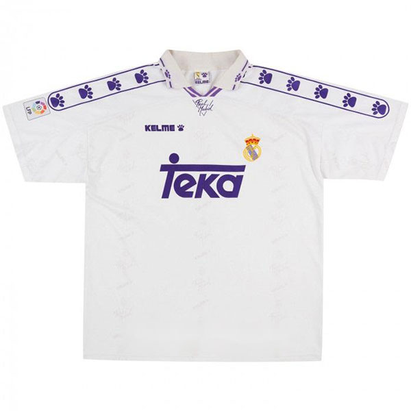 Retro 1996 1997 Real Madrid Home Soccer Jersey Team Soccer Jerseys