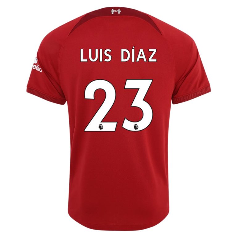 2022-2023 Liverpool LUIS DIAZ #23 Home Soccer Jersey - Team Soccer Jerseys