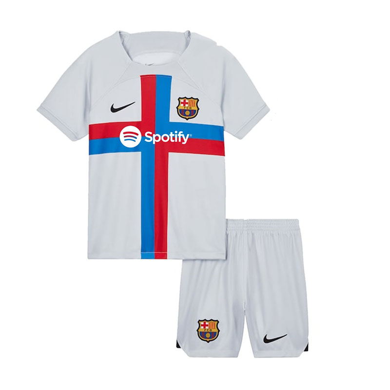 Kids 2022-2023 Barcelona Third Soccer Kit - Team Soccer Jerseys