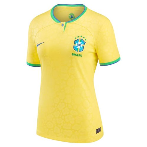 Women 2022 Brazil Home Soccer Jersey Team Soccer Jerseys