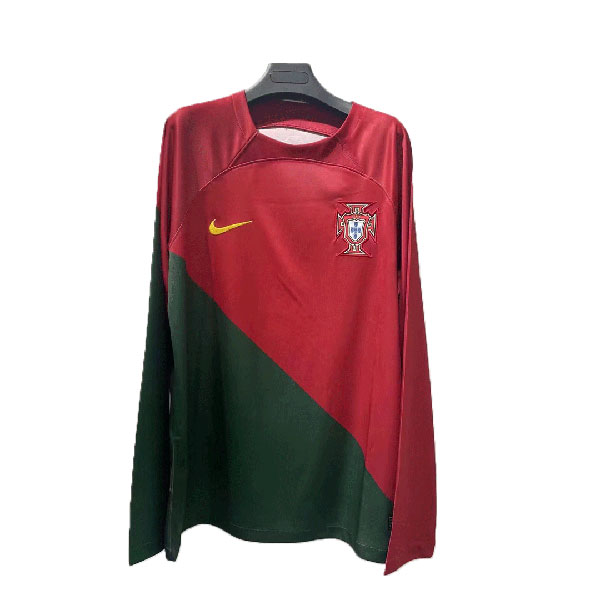 2022 Portugal Home Long Sleeve Soccer Jersey Team Soccer Jerseys