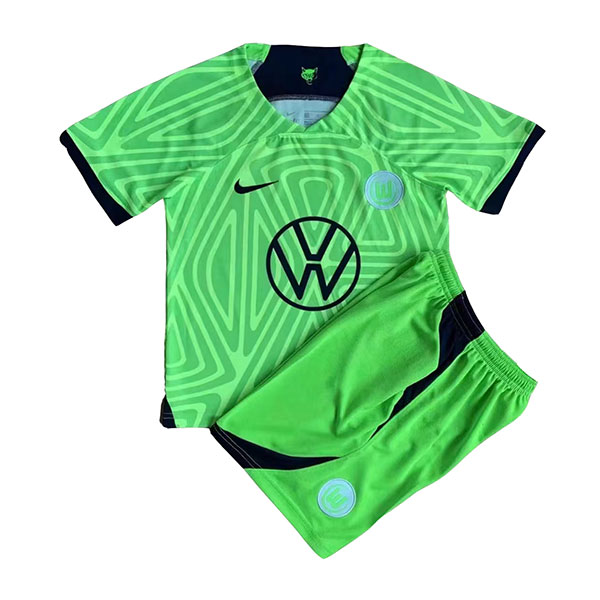 Kids 2022-2023 Wolfsburg Home Soccer Kit - Team Soccer Jerseys