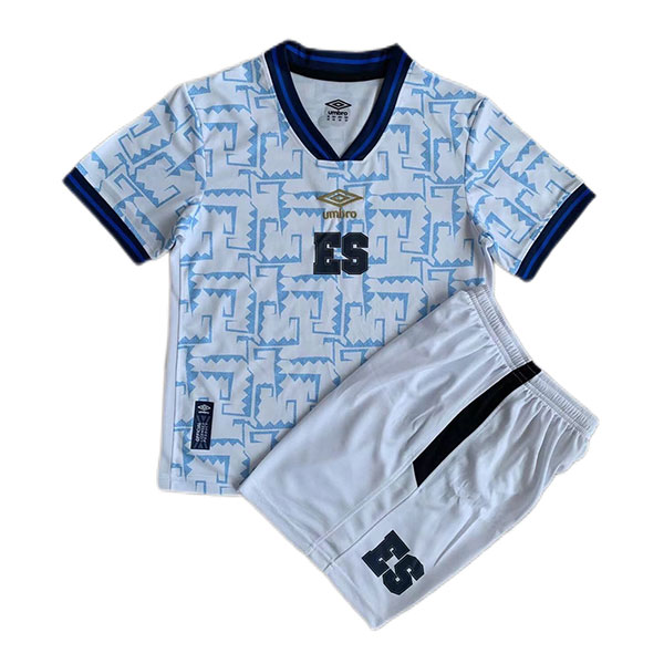 Kids 2023 El Salvador Away Soccer Kit - Team Soccer Jerseys