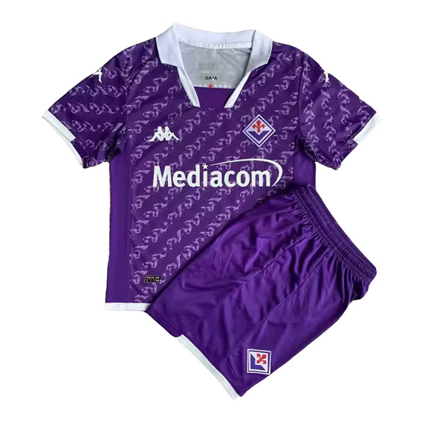 Kids 20232024 Fiorentina Home Soccer Kit Team Soccer Jerseys