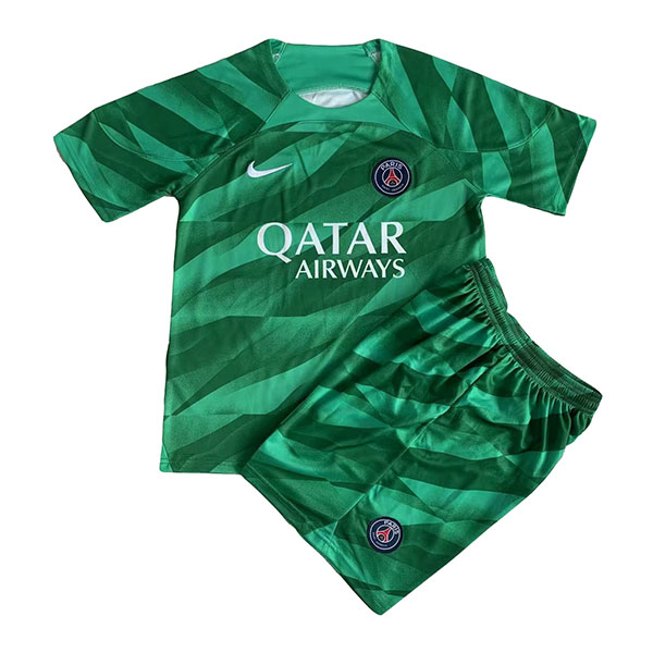 Kids 2023-2024 PSG Goalkeeper Soccer Kit - Team Soccer Jerseys