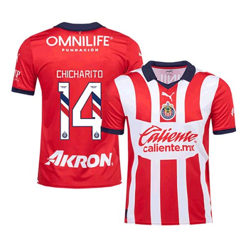 20232024 Chivas CHICHARITO 14 Home Soccer Jersey Team Soccer Jerseys