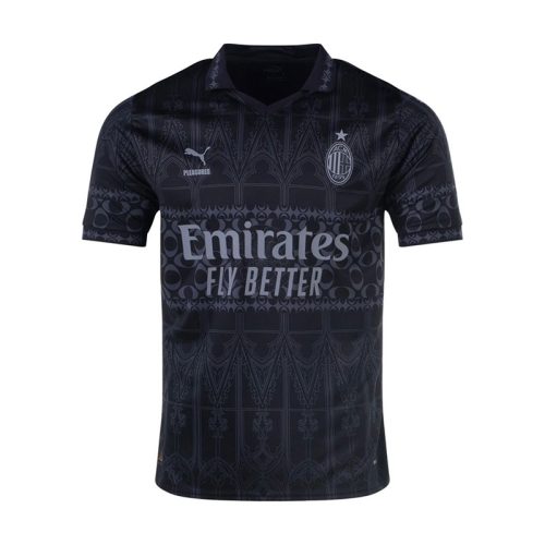 2023-2024 AC Milan Fourth Dark Soccer Jersey - Team Soccer Jerseys