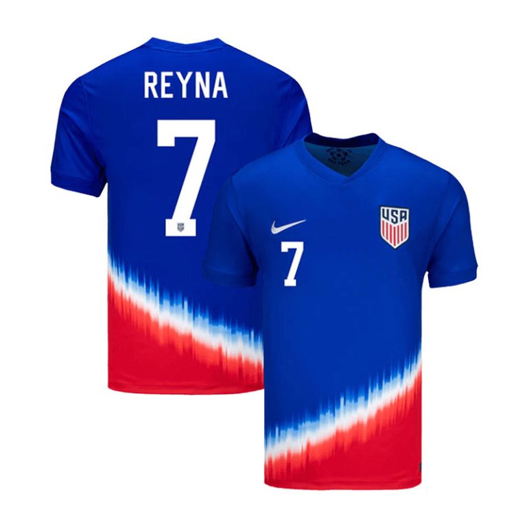 2024 USA REYNA #7 Copa America Away Soccer Jersey - Team Soccer Jerseys