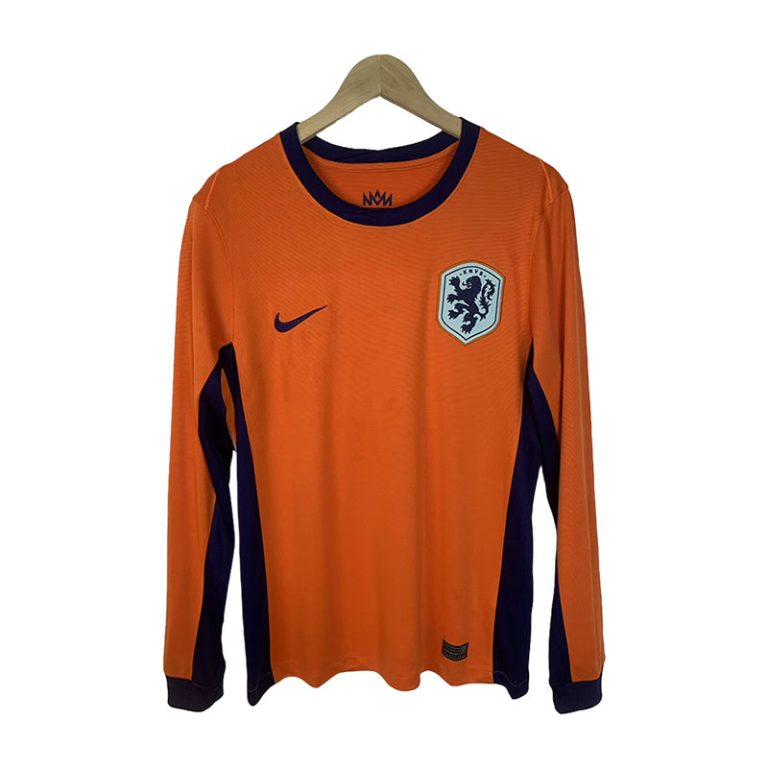 2024 Netherlands Euro Home Long Sleeve Soccer Jersey - Team Soccer Jerseys